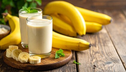 Homemade Banana Milk Smoothie