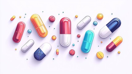 Assorted colorful pills and capsules (1)