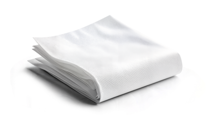 Tissue paper folded neatly, soft texture