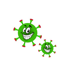 A graphic vector illustration of a green virus. a form of virus that spreads disease, coronavirus, Coronaback