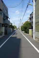 住宅街の風景　世田谷区弦巻4丁目付近
