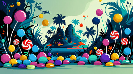 Candyland, Mysterious candy Island