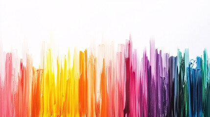 Rainbow Gradient for Colorful Design and Art Projects - Isolated on White Background