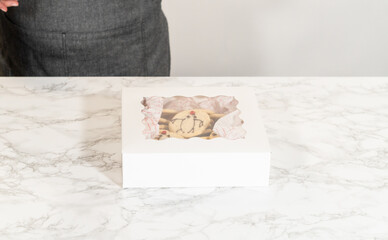 Box of Easy Last Minute Reindeer Sugar Cookies