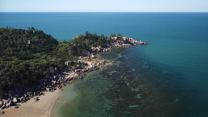 Drone shot of Florence Bay in Magnetic Island
