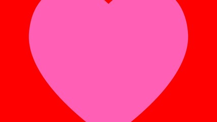 Heart shapes zoom transition. happy valentine's day. pink and red hearts zoom in. women's day, mother's day. hearts background - Powered by Adobe