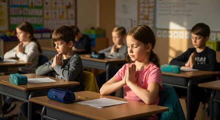 Fototapeta premium Mindfulness in Classroom