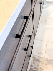 Drawer Pulls on Modern Wood Cabinetry