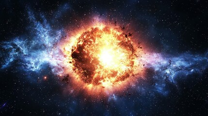 Cosmic Explosion in Deep Space