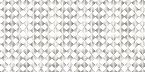 Abstract overlapping vector black and gray gradient Pattern grid metal lines fabric square background. seamless fabric geomatics overlapping create retro line pattern design.