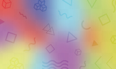 Colorful Geometric Shapes Gradient Background abstract