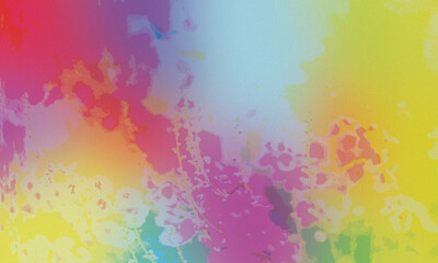 Vibrant abstract floral watercolor blend colorful