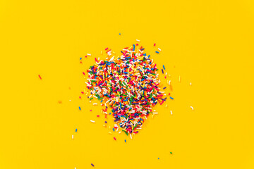 Mini heart pile of sprinkles