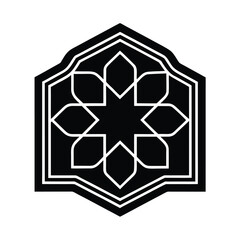 Islamic Wall Tile in Warm Sand Tones