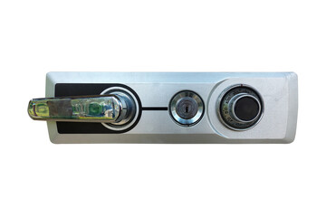 combination lock safety password isolated on white background. This has clipping path.