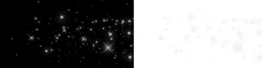 Bright sparkles and holiday png magic dust.