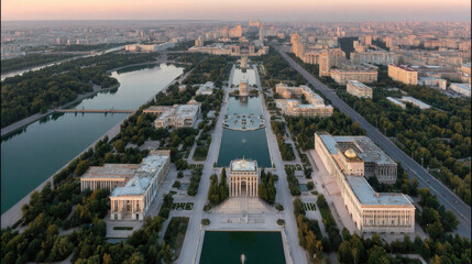 Obraz premium captivating collection showcasing natural beauty and parks of top cities in cis
