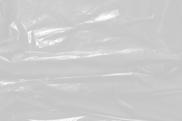 plastic overlay texture of realistic crumpled transparent plastic film wrap on black background,wrinkled stretched plastic effect.	