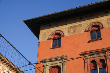 Facade of an old building in Italy.