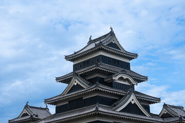 Matsumoto Castle or Crow Castle in Summer, is one of Japanese premier historic castles in easthern...