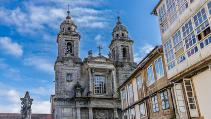 Fototapeta premium Church of San Francisco in Santiago de Compostela, Galicia, Spain