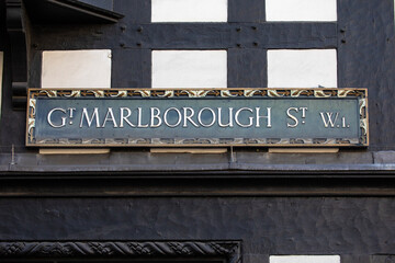 Fototapeta premium Great Marlborough Street in London, UK