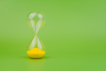 Hourglass High quality photography concept of time and effective time management
