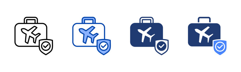 Obraz premium Travel icon set multiple style collection