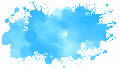 Blue Watercolor Splash Background.