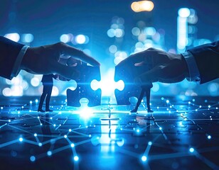 Business puzzle collaboration