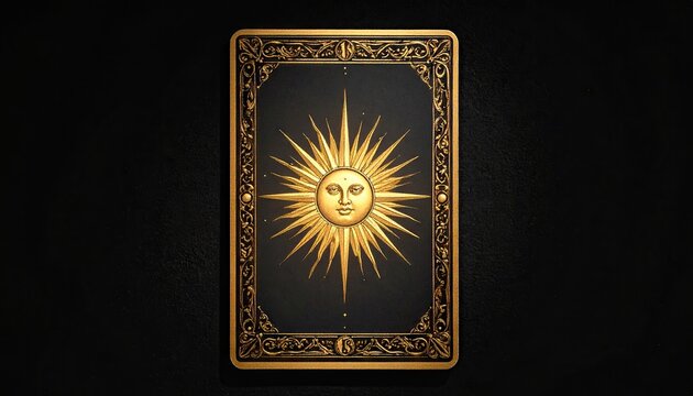 Golden Tarot Card