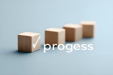 Obraz premium Achieving Progress with Focused Effort