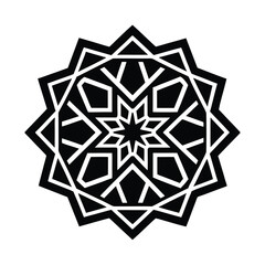 Geometric Islamic Blue Gold Pattern