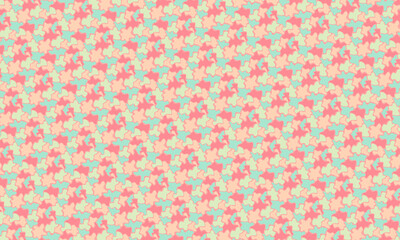 Seamless Blobs Pattern with Irregular Abstract Organic Shapes