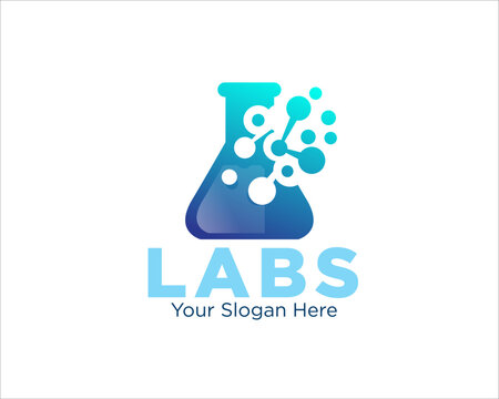 bio tech lab logo designs for medical research