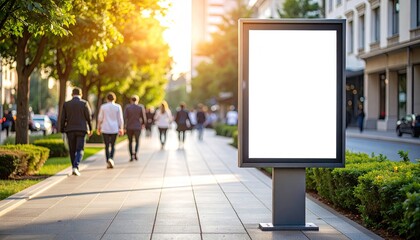 Blank billboard on city street (2)