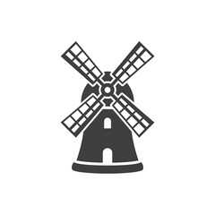 Obraz premium windmill on white background