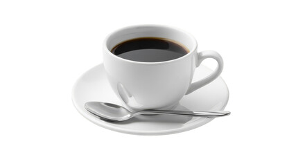 Cup Of Black Coffee Closeup