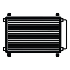 Psychologist element isolated heat exchanger on white background