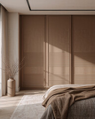 interior luxury apartment comfortable bedroom