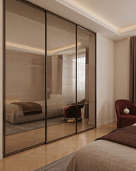 interior luxury apartment comfortable bedroom