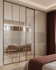 interior luxury apartment comfortable bedroom