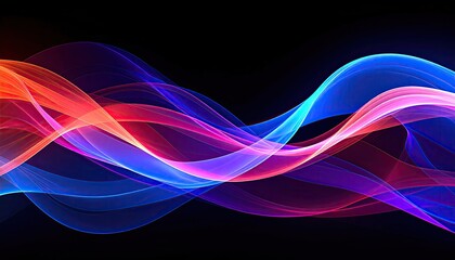 Naklejka premium Abstract wavy colorful design (1)