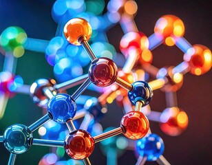 Molecular structure in vibrant colors