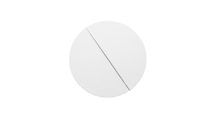 White Oval Pill Mockup Top View
