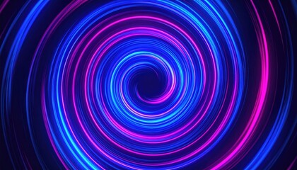 Abstract swirling neon design