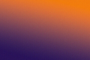 Subtle grainy gradient transition from warm orange to deep purple