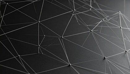 Abstract network pattern on dark background