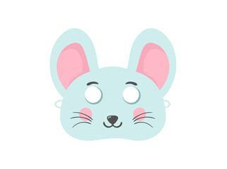 png colourful vector cartoon mask animal for holiday party children cute prop design beast wildlife funny flat celebration head printable jungle icon costume

