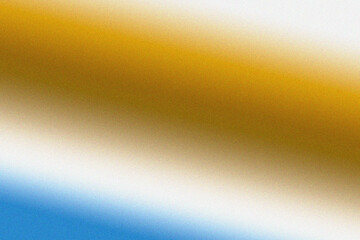 Abstract gradient background with grainy texture transitioning from blue to white to gold